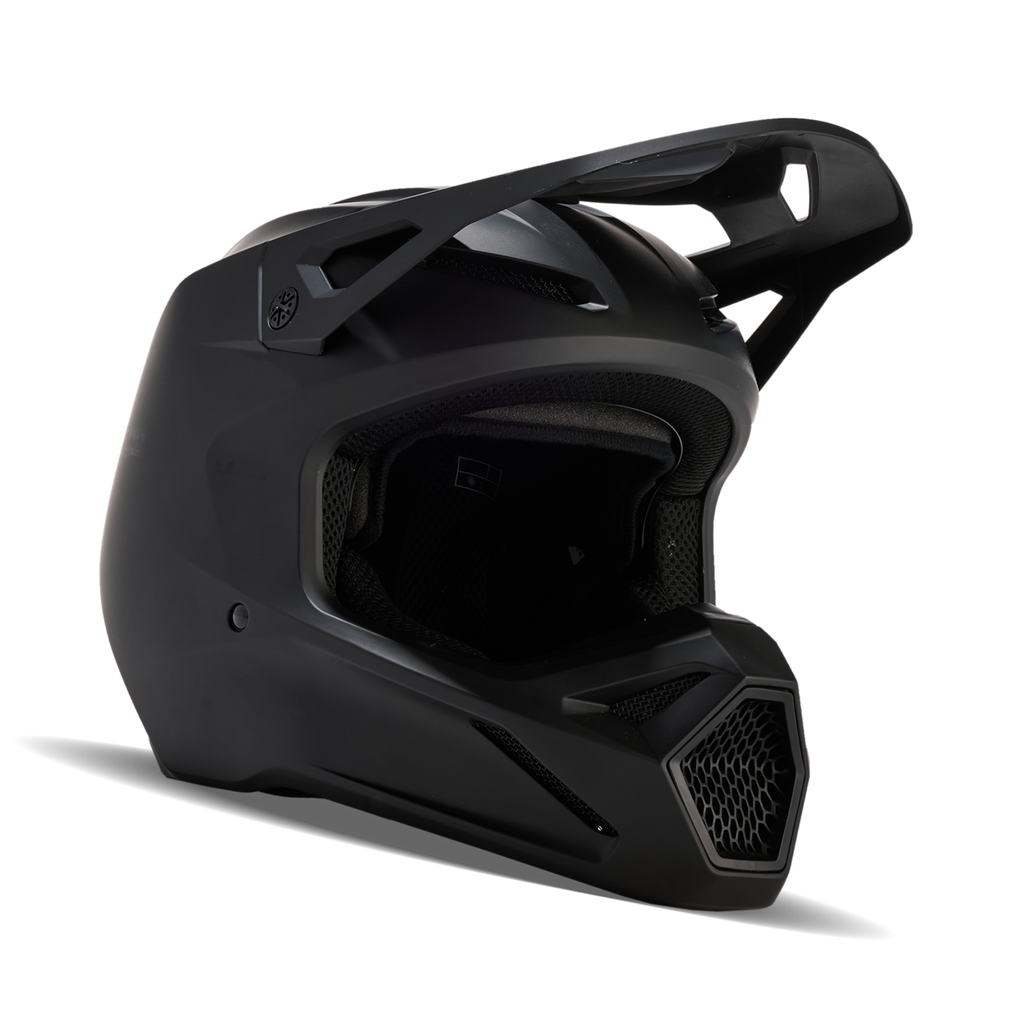 Youth V1 Matte Black Helmet